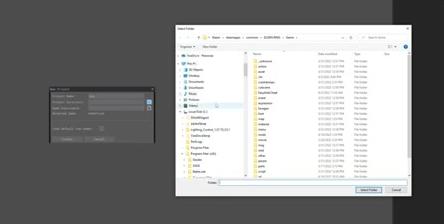 DSMapStudio New Project dialog with a folder picker open on the UXM-unpacked ELDEN RING Game directory